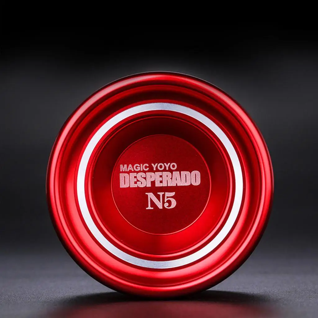 N5 Unresponsive Professional Aluminum Alloy Yo-yo Ball with Durable String - Red