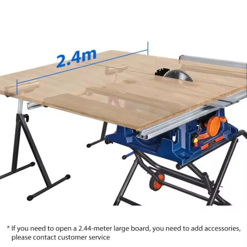 255mm 2000W Folding Table Saw For Wood Working Cutting Wood/Aluminum/PVC Plastic