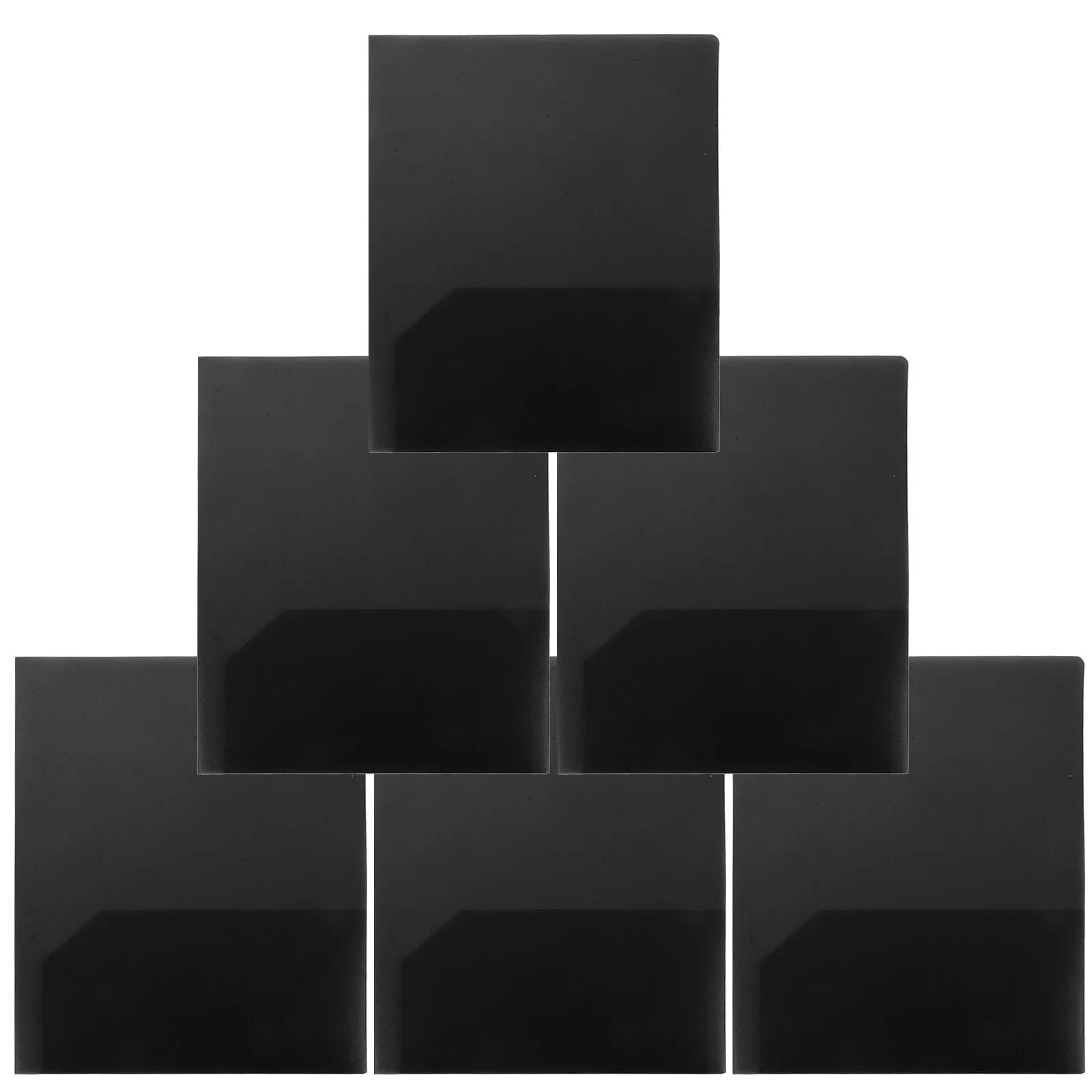 

6Pcs A4 Plastic Folder with Pockets for School College Business Presentation Protective Design Aesthetic School Supplies