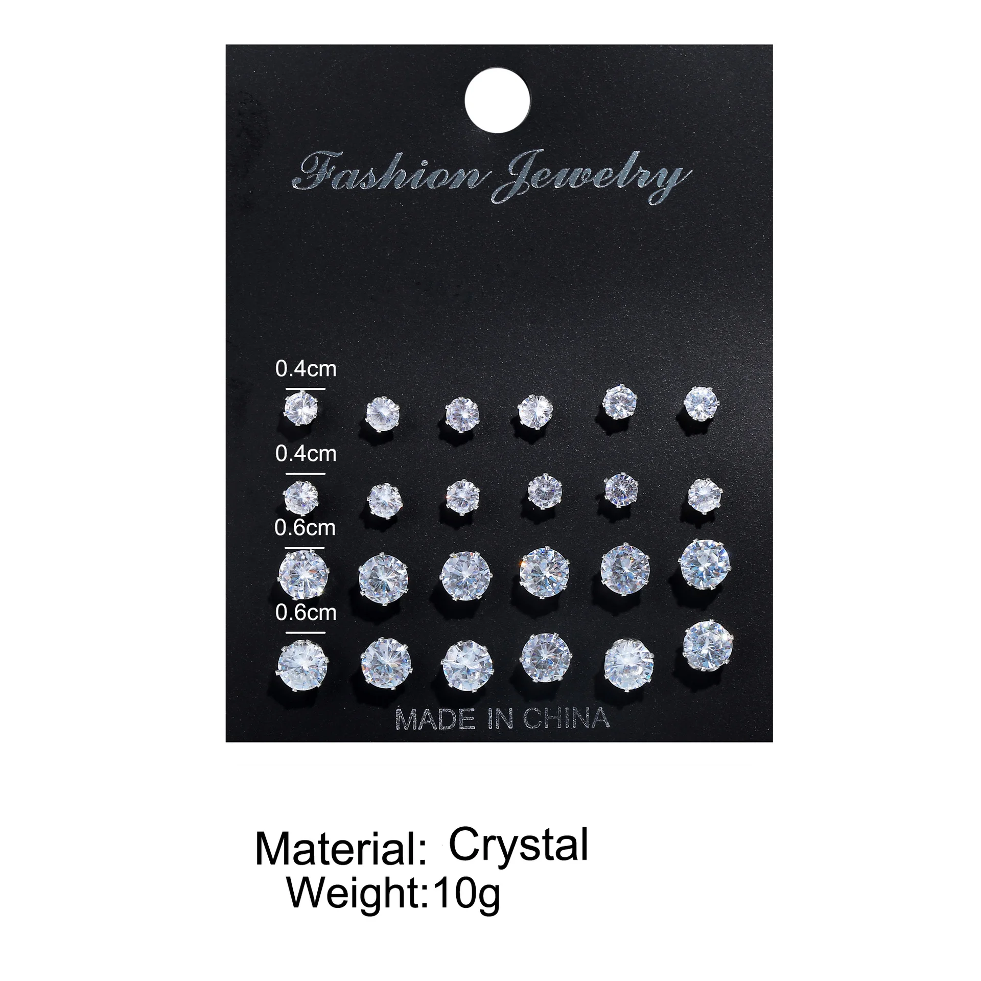 24pcs/set Fashion Minimalist Sparkling Zircon Stud Earrings For Women Decorative Earring Party Date Daily Wear Jewelry Gifts New