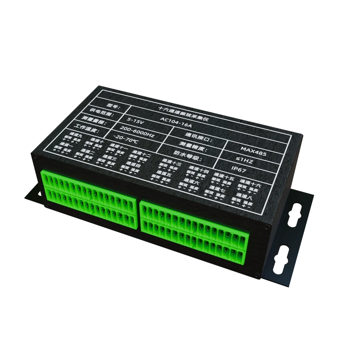 Durable 16 Channel Vibrating Wire Transmitter AC104-16A RS485 Output for Long Term Geotechnical Monitoring