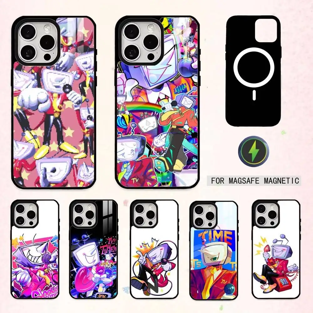 

D-DeltaruneS T-Tenna Phone Case For iPhone17,16,15,14,13,12,11 Plus,Pro Max Magnetic For Magsafe Wireless Charging