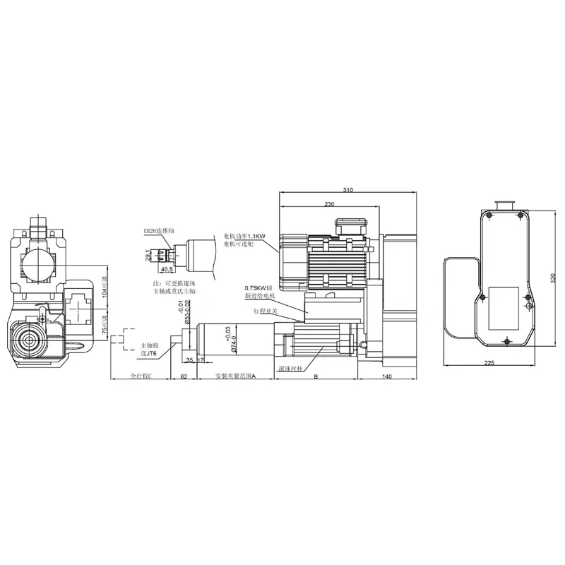 2026/Servo Drilling Power Head with CNC Control for Precision Single-Hole and Multi-Spindle Drilling Applications