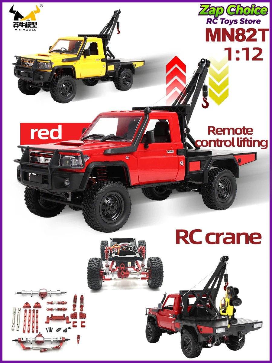 Mangniu MN82T LC79 1/12 280 moteur 4WD RC tout-terrain grrue d'escalade 2.4G télécommande jouet cadeau pour garçon noël