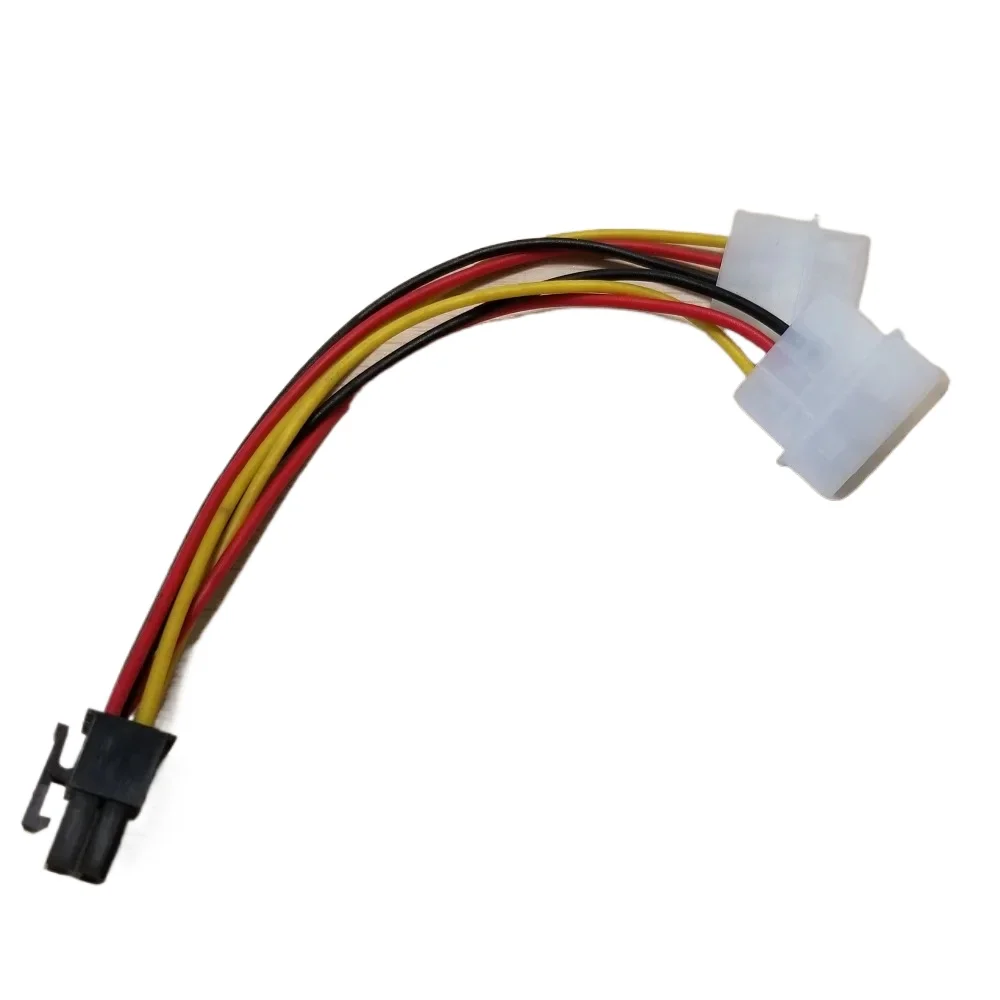 1 pcs ATX Dual 4Pin Molex to Graphic Video Card 6Pin PCI-E PCIe Power Cable Cord 18AWG 11cm for PC Computer DIY