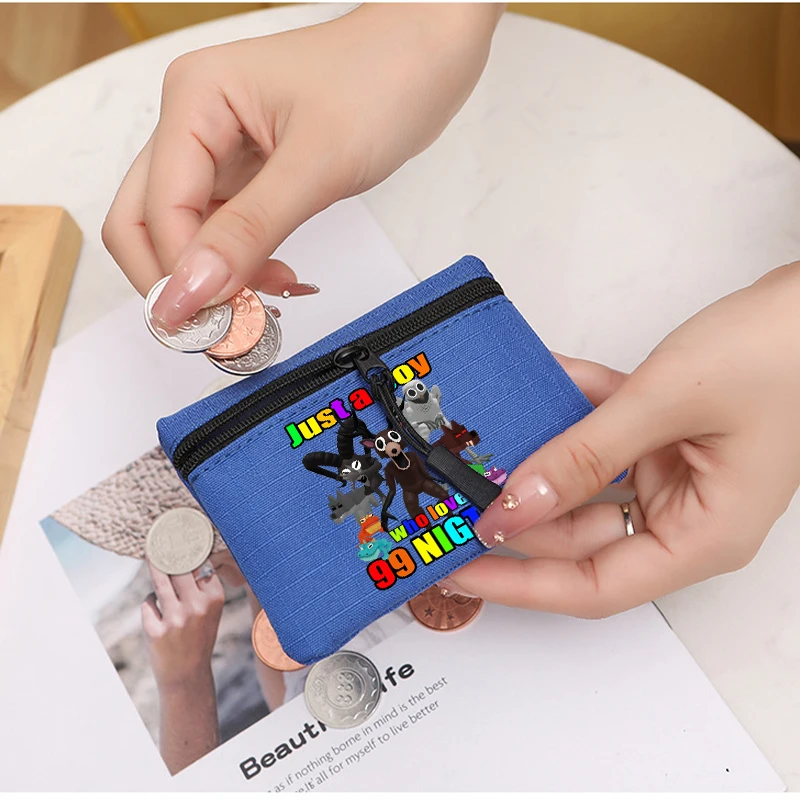 

99 Nights in The Forest Mini Wallet Large Capacity Portable Storage Bag Cartoon Anime Pattern Coin Wallet Children Birthday Gift