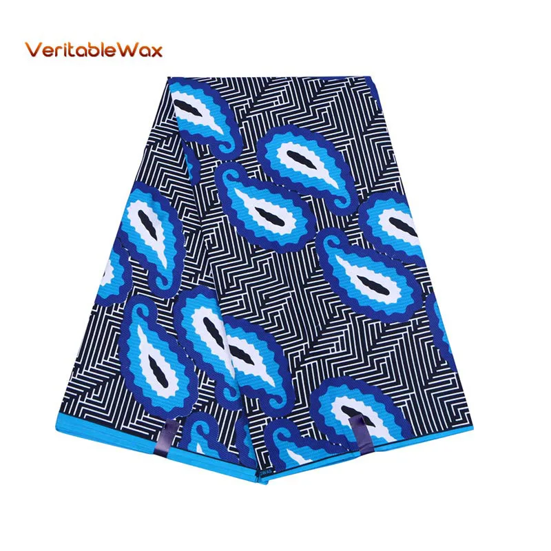 

Veritablewax Ankara Polyester Wax Prints Fabric Binta Real Wax High Quality 6 Yards African Fabric For Party Dress FP6091