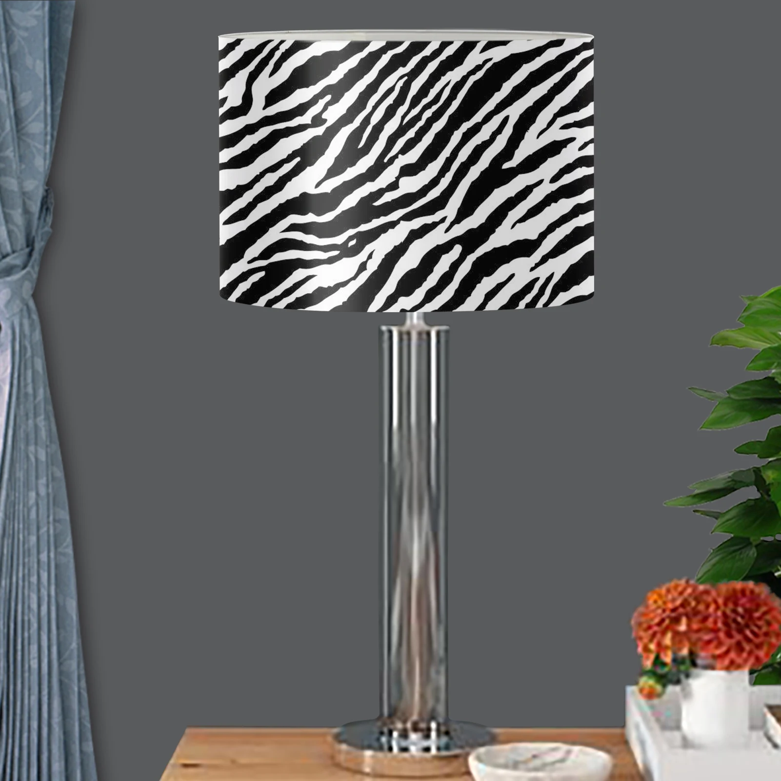 zebra leopardo impressao pvc lampada cobre tons para candeeiros de mesa abajur a prova impermeavel agua lampadas de assoalho lampada sombra luz cobrir 01