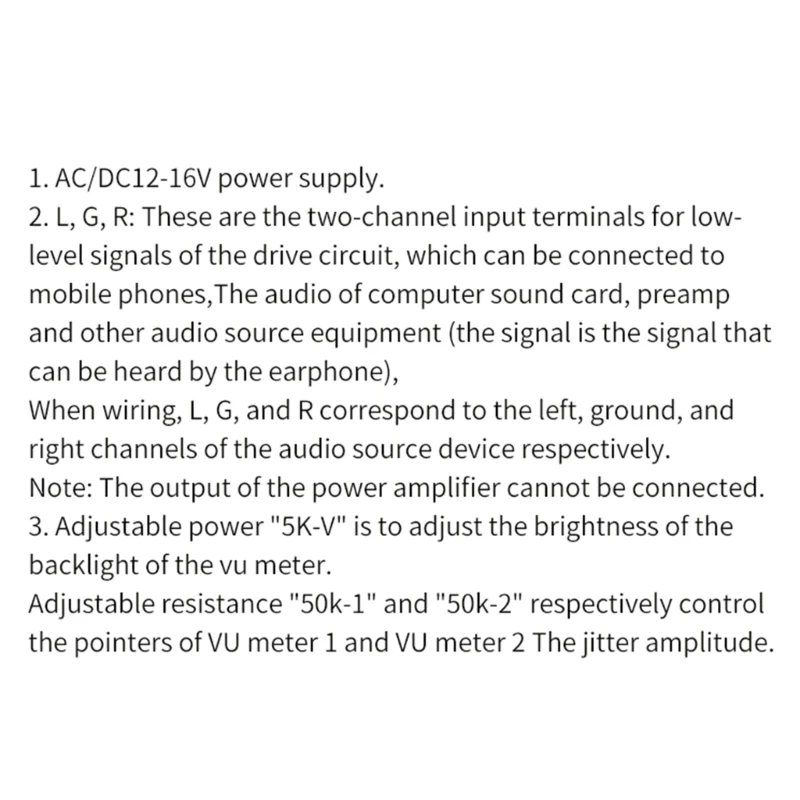 ความแม่นยำสูง VU-Meter Header Audio-DB-Level Header Power Amplifier เครื่องวัดระดับ Drosphip