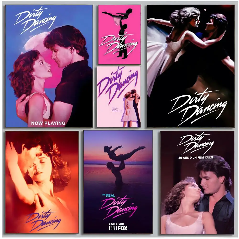Romantic Dance Movie D-Dirty Dancing Poster Modern Wall Art Bedroom Living Room Print Unframed