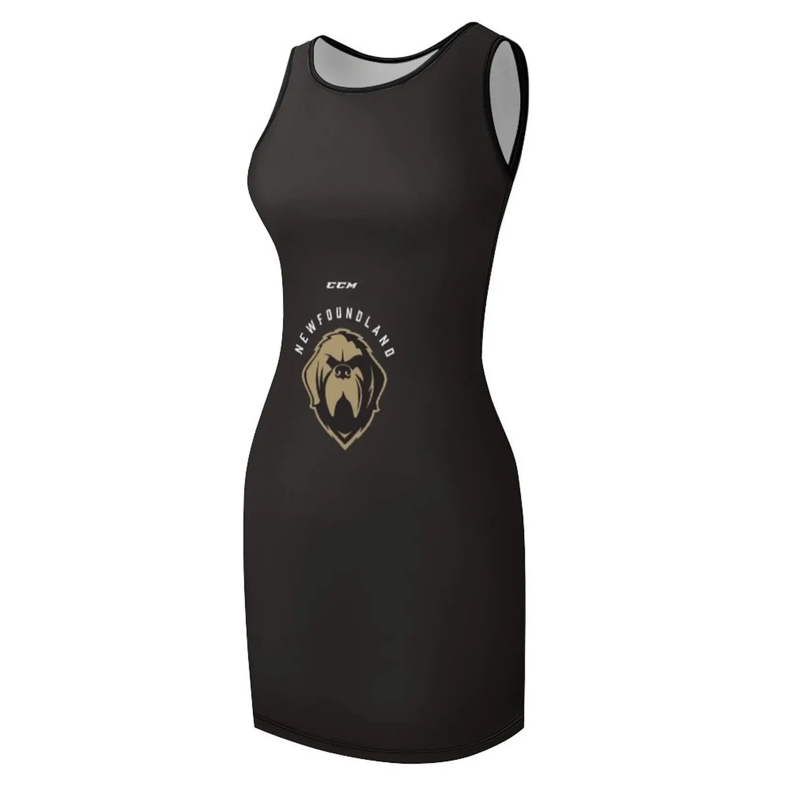 ベストセラー - ニューファンドランド グローラーズ グッズ エッセンシャル Tシャツ ノースリーブ サンドレス 結婚式パーティー用ドレス