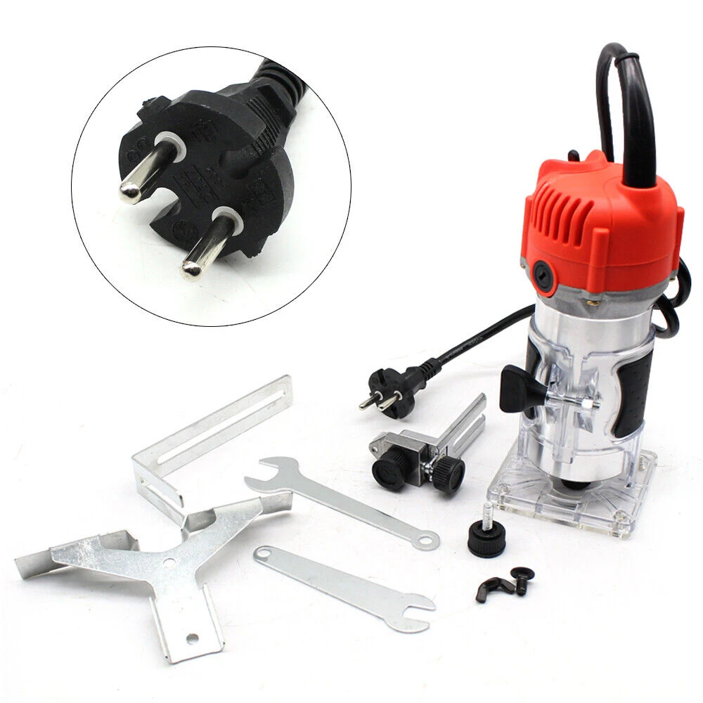 800W Elektrische Router Enkele Hand Frees Trimmer Hout Hand Freesmachine Dhl