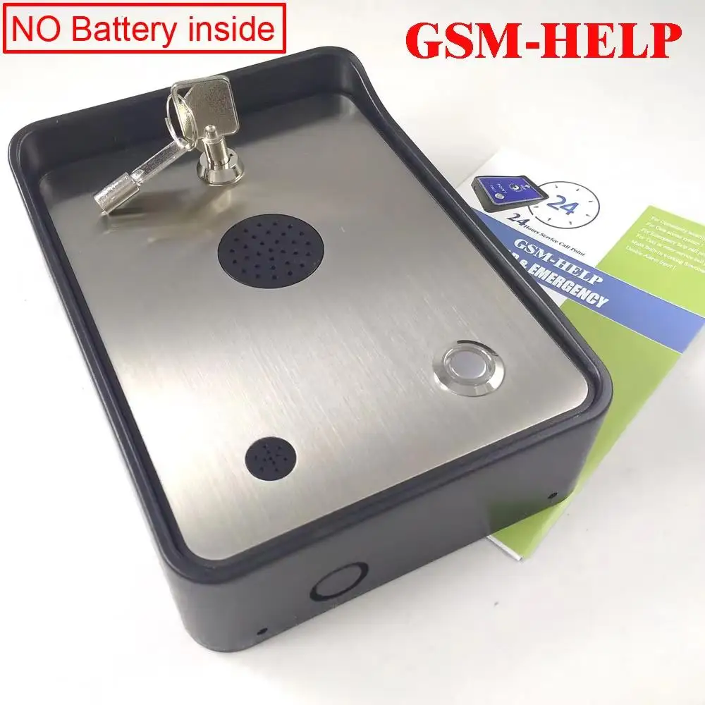 Sistema de alarma de seguridad comunitaria GSM, intercomunicador de audio, alarma de emergencia, ayuda a llamadas, intercomunicador de servicio telefónico