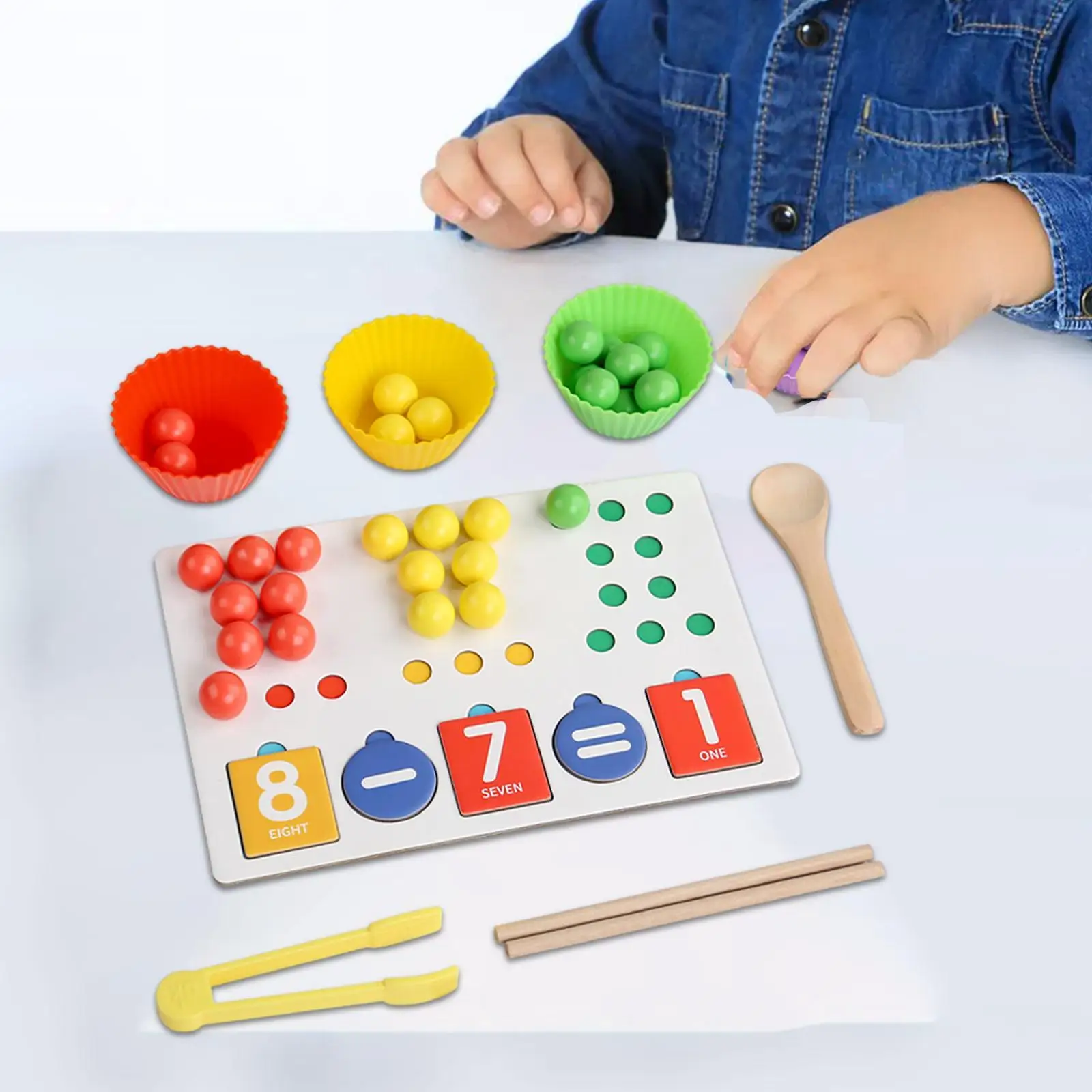 Jeu de perles à clip pour enfants, jouet assressentide tri de documents, jouet de motricité fine, jeu dos brittop, jouet Montessori, cadeaux d'anniversaire