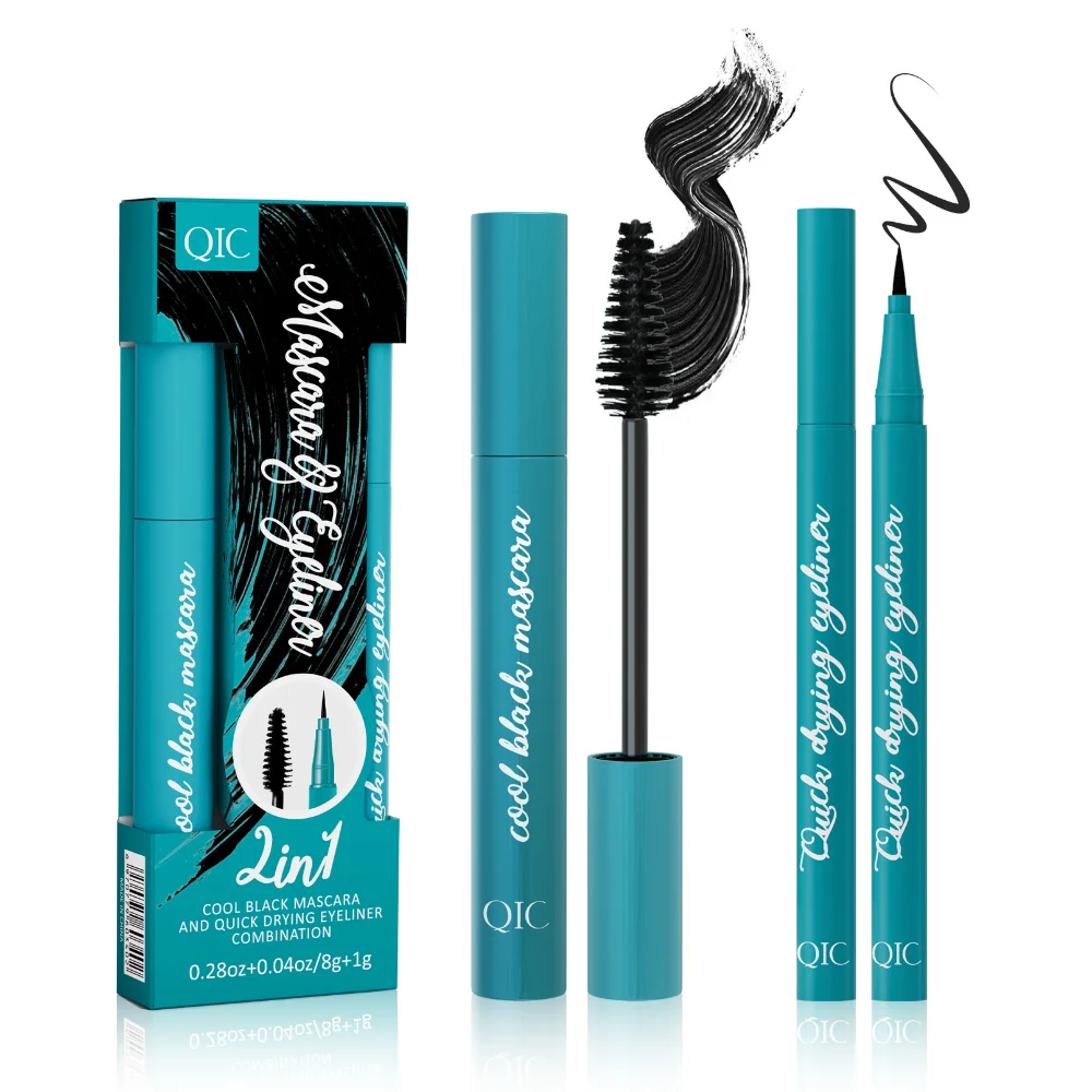 Silk Fiber Matte Mascara Makeup Ultra-Fine Brush Lengthens Eyelashes Plump Encrypted Long-lasting Curling Large Eye Makeup Tools