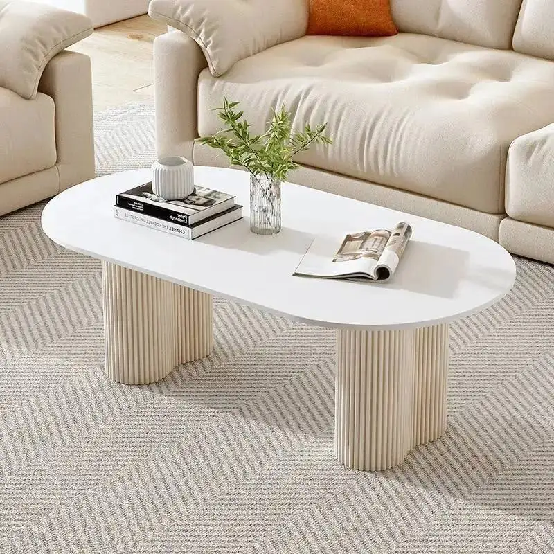 Simple Unique Writing Aesthetic Clear Minimalist Standing Modern Coffee Table Moving Coffee Metal Couchtisch Furniture Table