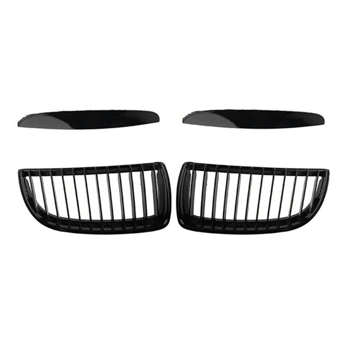 Car Front Bumper Grille Single Line Grille Grille Modified Grille for 3 Series E90 E91 2005-2009