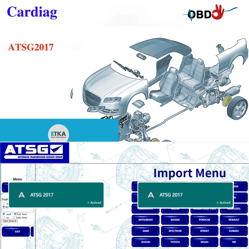 ATSG2017 Online Software earbox Repair Data Maintenance Disassembly Technical Log Support Mobile Phone Computer Login