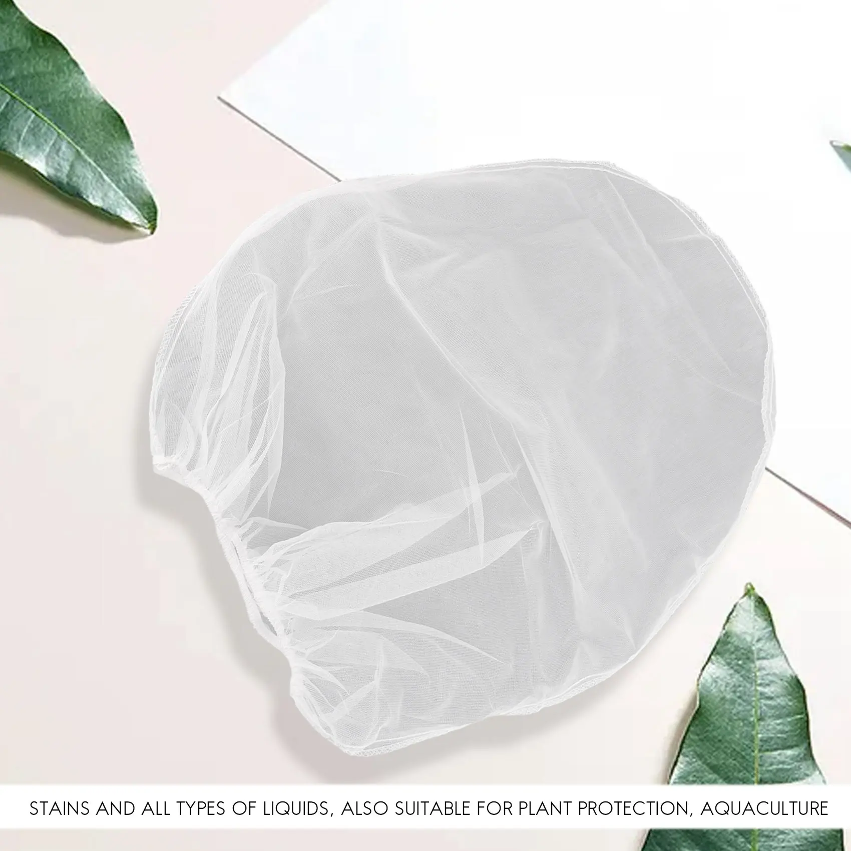 

Best Of 2025-20 Pack Сетчатый мешок, 5-галонный фильтр для краски с эластичным верхним отверстием Белый мешок с мелкой сеткой для краски в саду