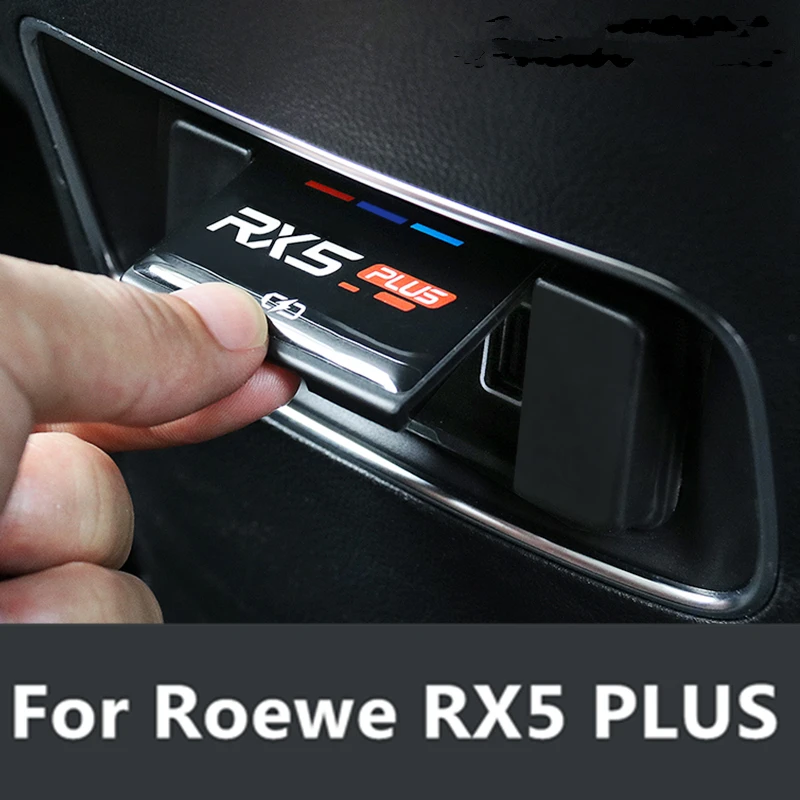 Per Roewe RX5 PLUS coperchio protettivo USB posteriore scatola bracciolo porta di ricarica copertura antipolvere interni di alta qualità nuovo elenco