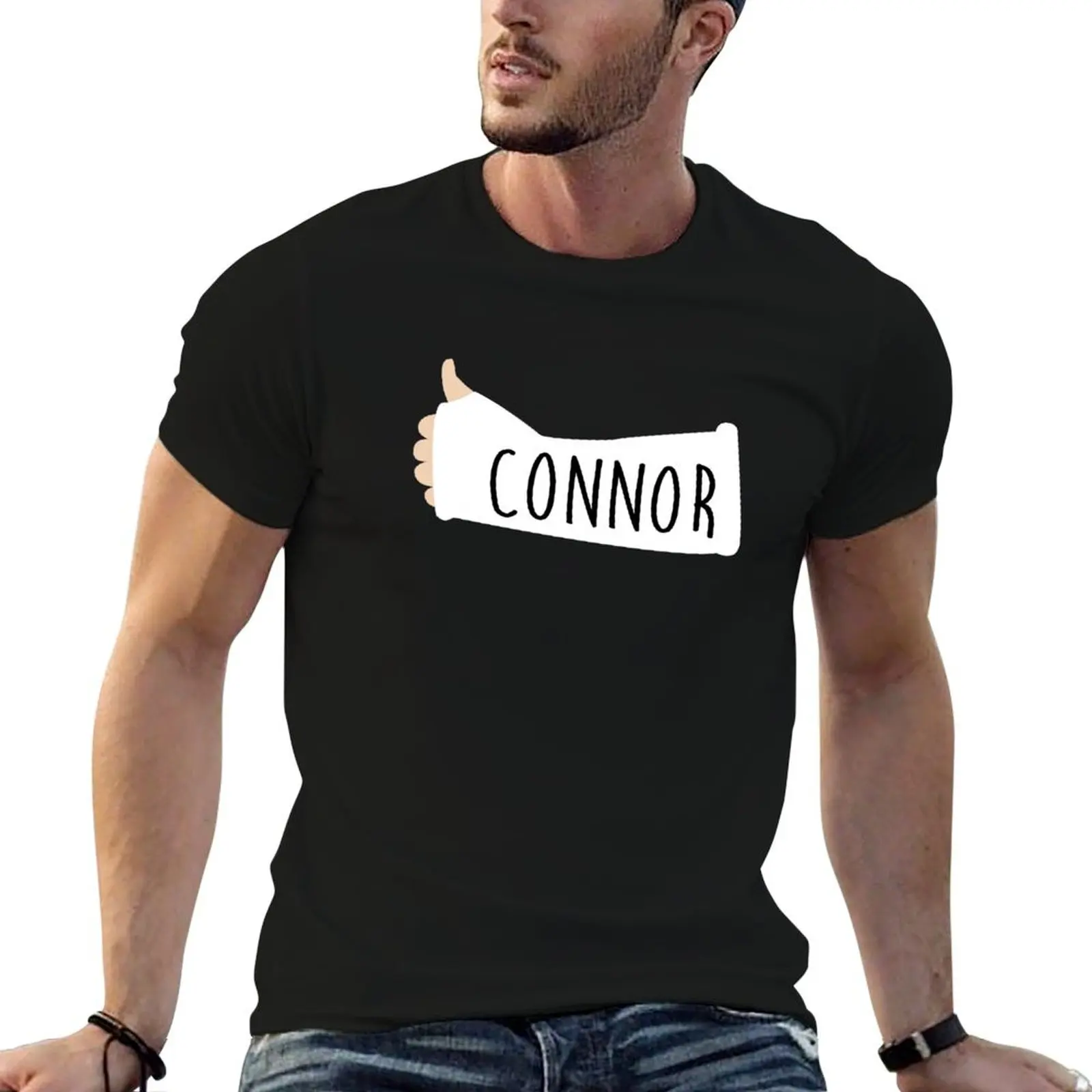 CONNOR signed Dear Evan Hansen Arm Cast T-Shirt black cotton t-shirt plain for man package man t shirt heavy cotton T-Shirt