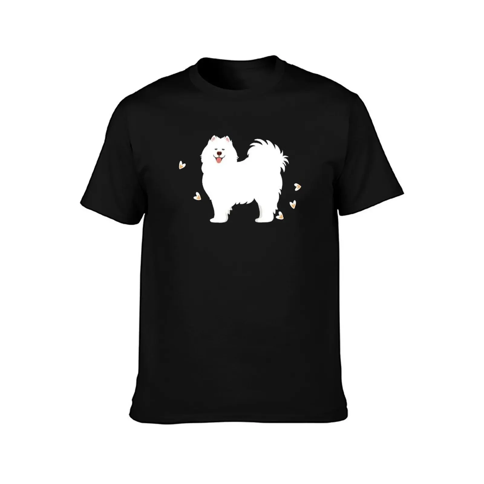 Samoyed Dog in Winter Snowy Garden T-Shirt cute tops oversize t-shirts man affliction shirts men t shirts