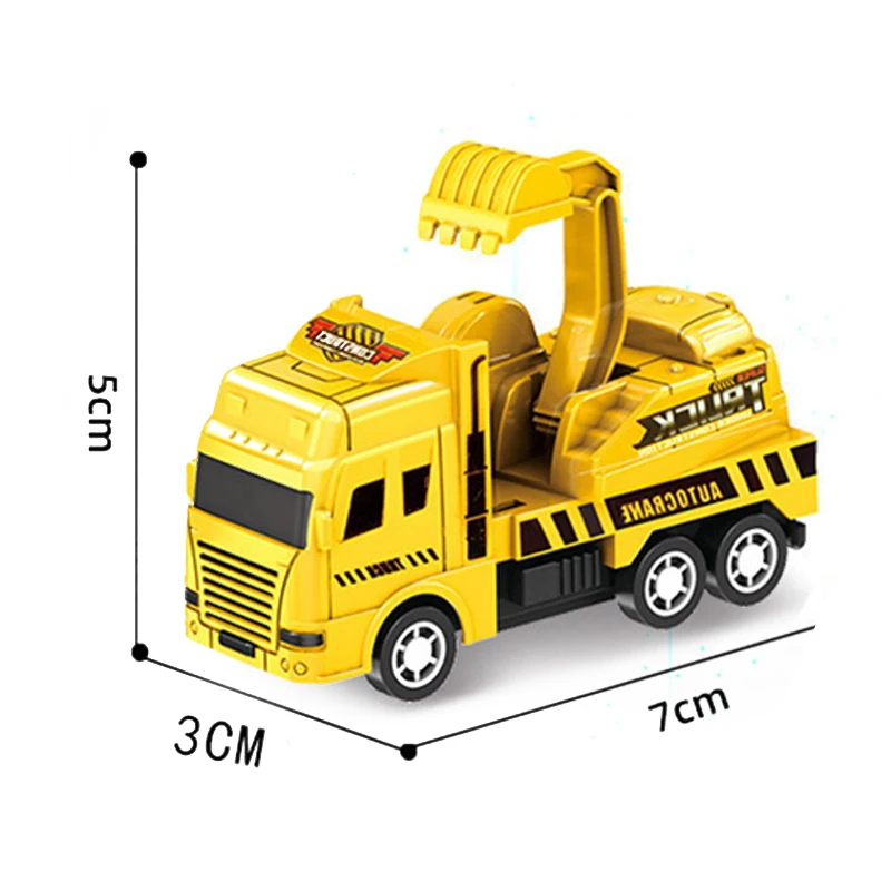 Kids Toys Car Inertia Sanitation Truck Models Pull Back Engineering Vehicle Fire Engine Boys Toys For Children Gift