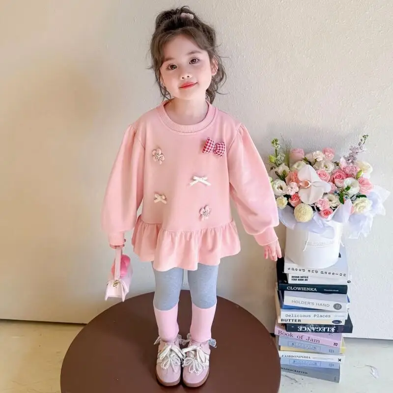 

Модный комплект из 2 предметов, детская одежда, кавайное повседневное пальто, мягкая уличная одежда, женские комплекты, мужские комплекты для девочек начальной школы