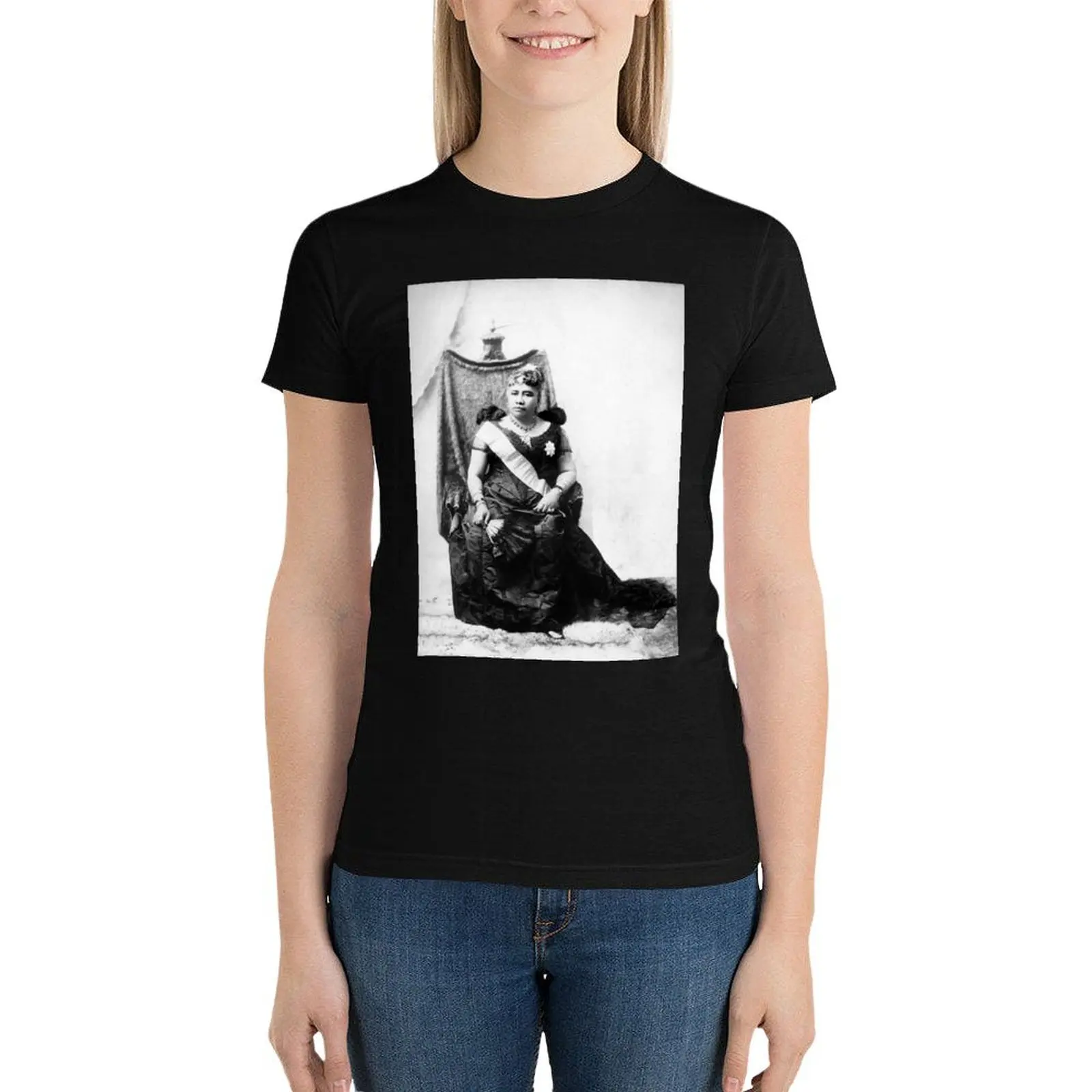 Lili?uokalani, последняя королева искусственной одежды, женская футболка большого размера