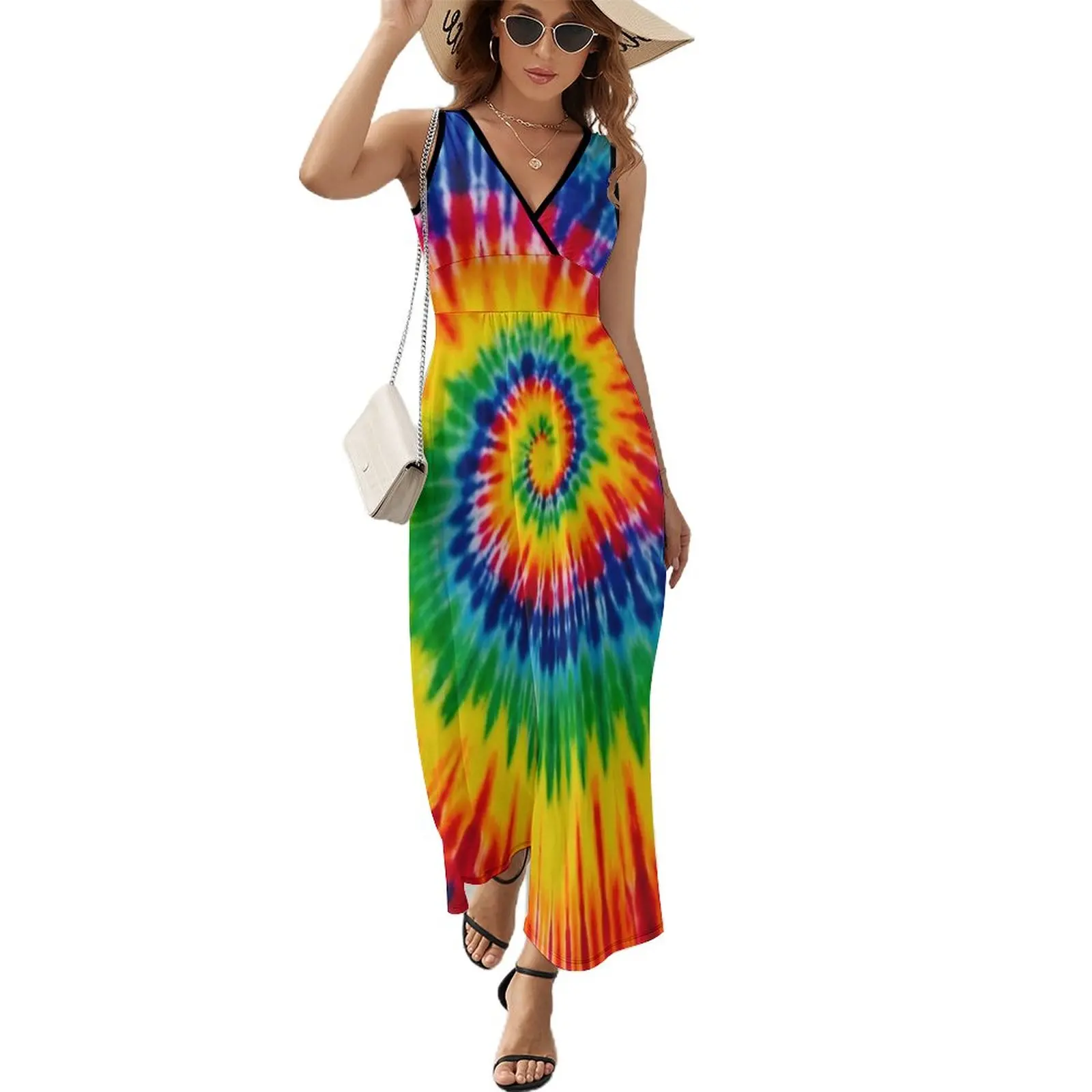 

Tie Dye Sleeveless Dress Women's dresses loose summer dress ladies dresses for women 2024 dress women summer