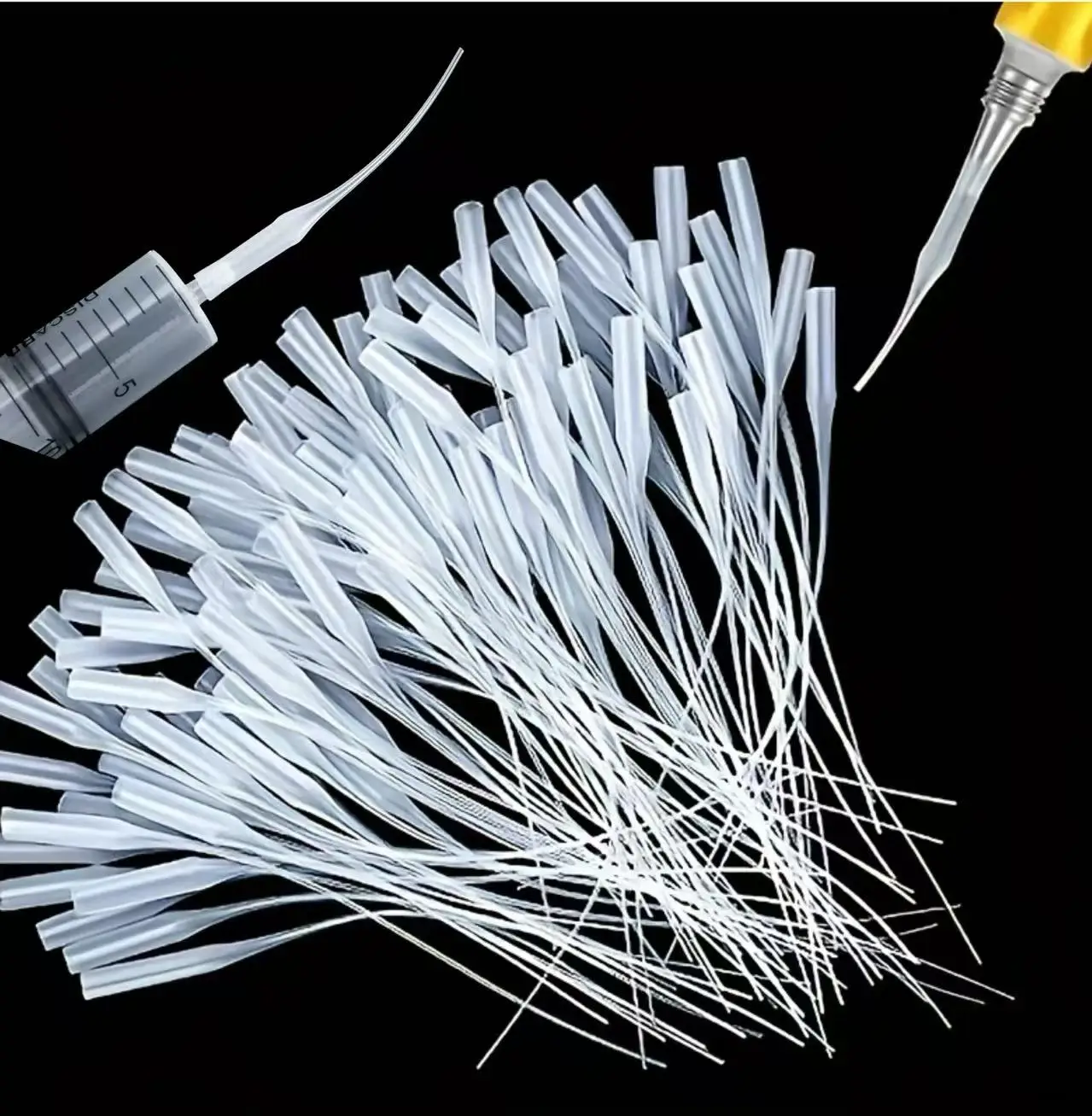 Extended Fine Glue Nozzles, Precision Extension Tips for Glue Bottles, Applicator for Craft & Small Workstation Adhesive Dispens