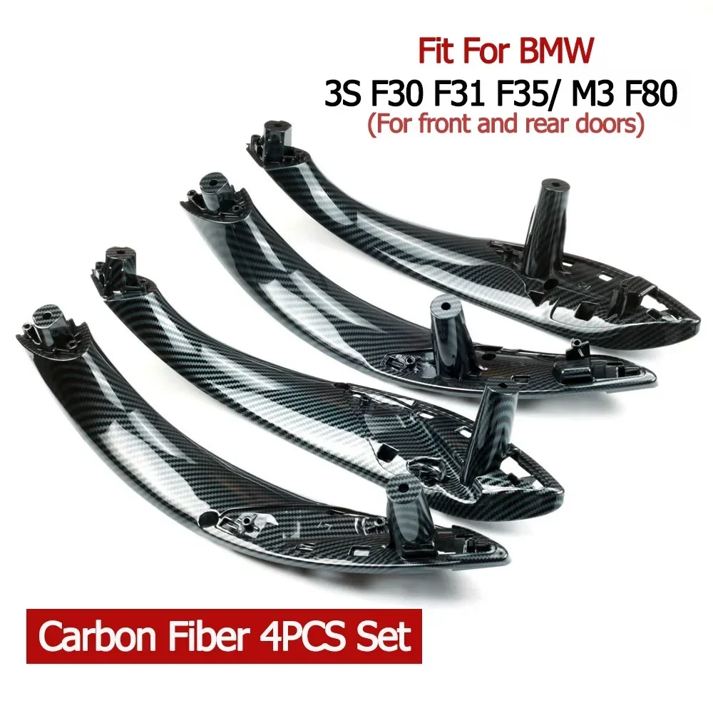 Für BMW 3er F30 F80 F31 F32 F33 F34 F35 F36 2013-18 Innentür Zuggriff Innenverkleidung mit Abdeckungsverkleidung Autozubehör