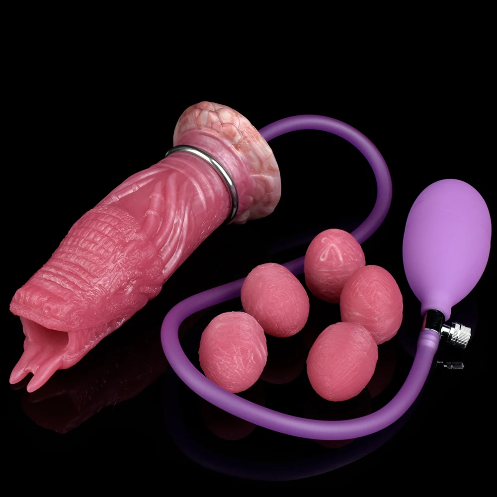 Yesbuy Buitenaardse Opblaasbare Ovipositor Butt Pneumatische Leg Eieren Seksspeeltje Clitoris Stimulator Voor Paar Voorspel Plezierspelletjes