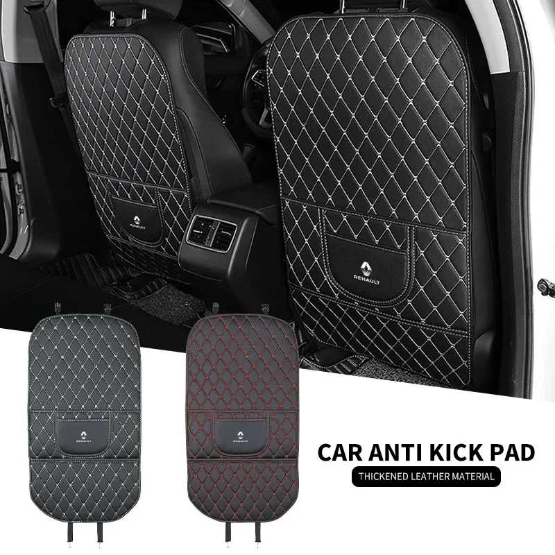 Car Seat Anti-kick Pad Auto Interior Accessories For Renault ZOE QM6 Austral Kardian 2 Rafale Kangoo Arkana Clio Koleos Megane