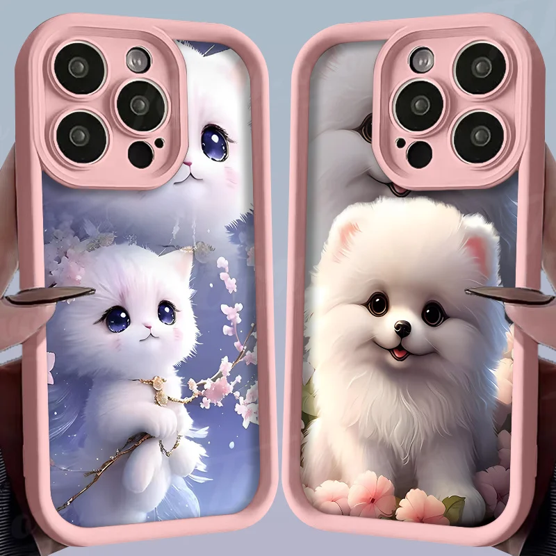 Lovely Cat Dog Bear Soft Phone Case For Xiaomi POCO X6 X5 X4 GT F3 F4 F5 M6 Pro X3 NFC Mi 13T 12T 11T 13 12 11 Lite 5G NE Cases