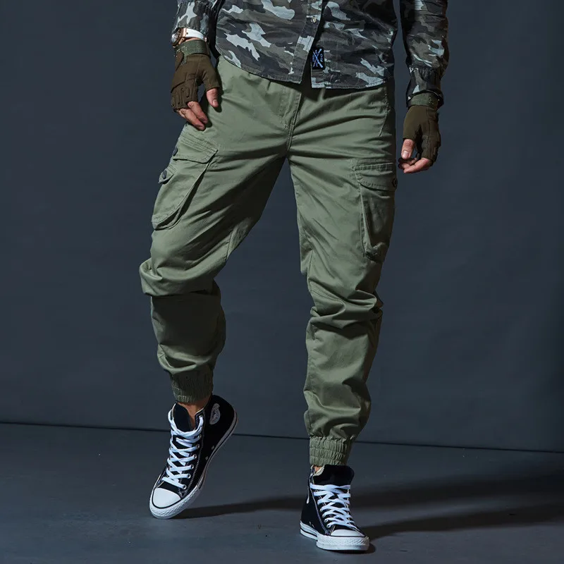 Pantaloni Cargo tattici Casual mimetici moda cotone di alta qualità Streetwear Harajuku Joggers abbigliamento uomo pantaloni