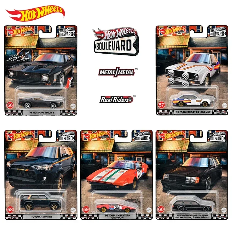 Original Hot Wheels Premium Car BOULEVARD Diecast 1:64 Voiture Benz DeTomaso Toyota Model Vehicle Collector Kid Toy for Boy Gift