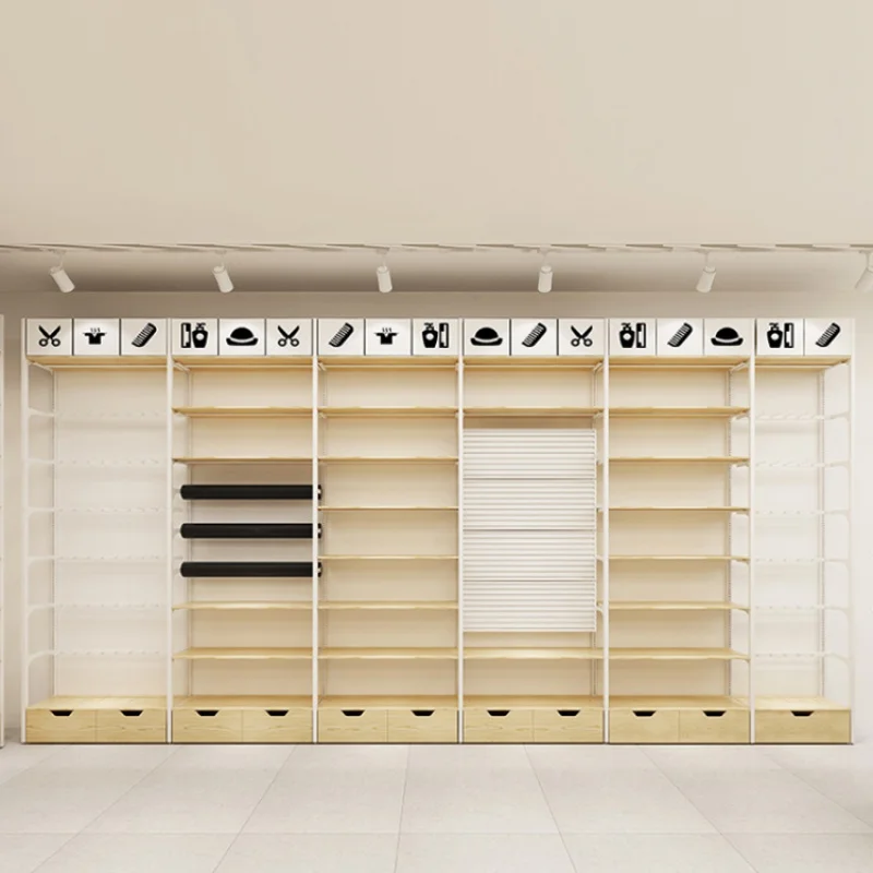 Custom, Custom Houten Supermarkt Miniso Handige Winkel Winkelcentrum Display Rek Plank Meubels