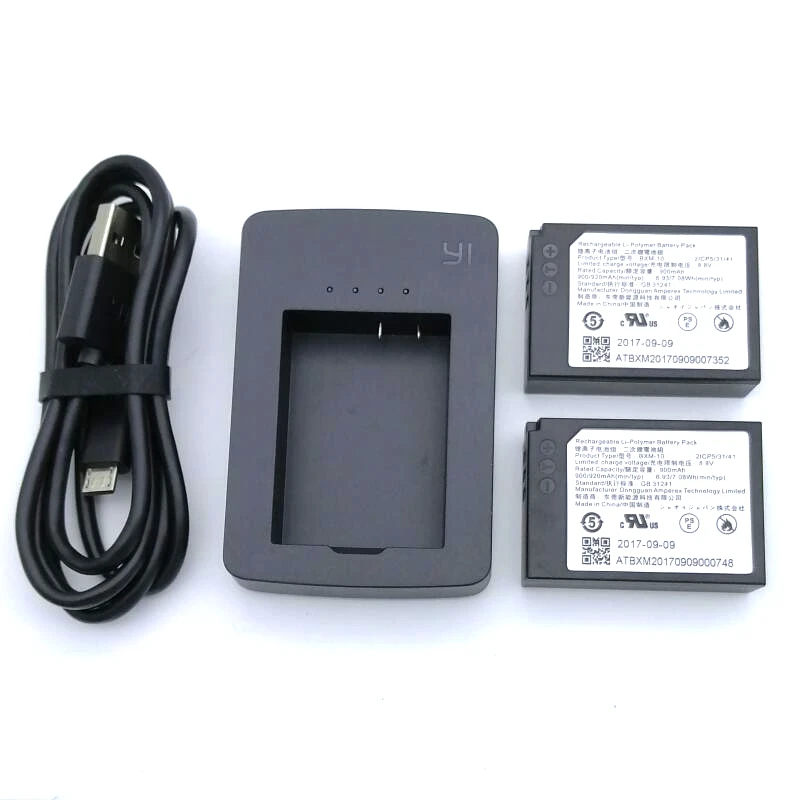 Xiao يي M1 Yi-M1 كاميرا عديمة المرآة BXM-10 BXM10 الأصلي شاحن بطارية 900mAh بطارية قابلة للشحن شحن الطاقة
