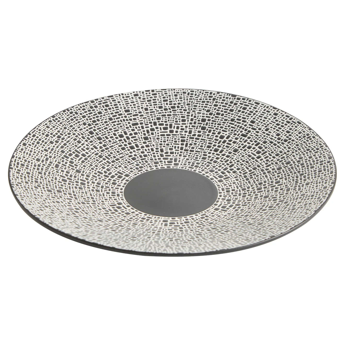 

Grid plates Household dishes Black glaze ceramic tableware