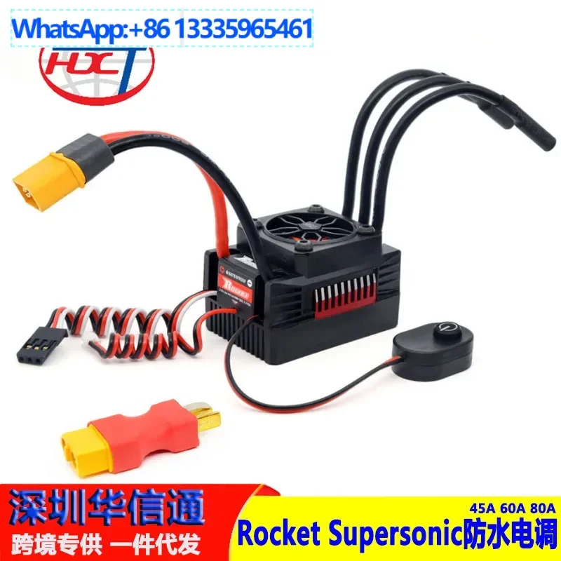 

Rocket Supersonic Водонепроницаемый ESC 45A 60A 80A RC Пульт дистанционного управления Автомобиль Внедорожный Big Foot Flat Run ECS