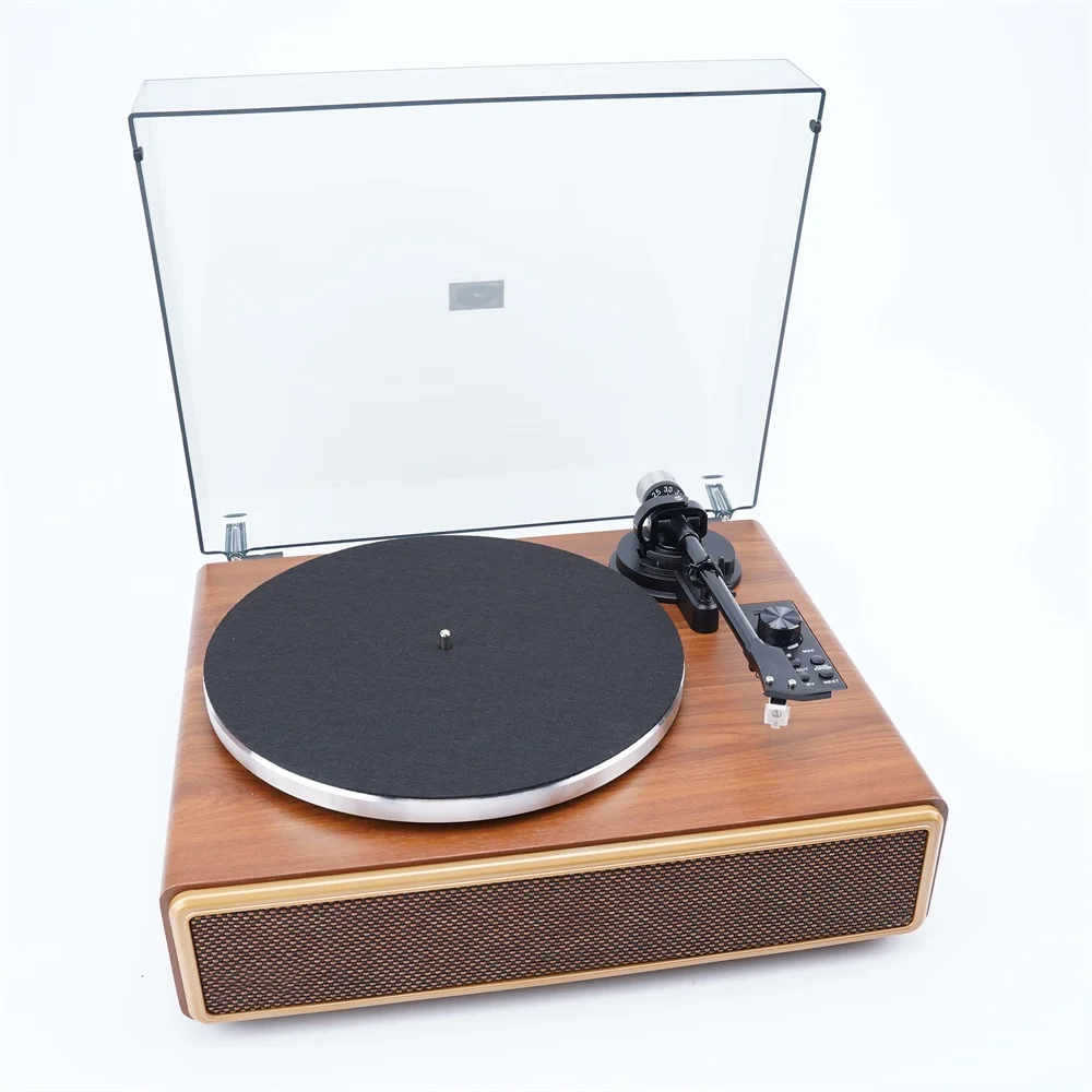 Record Player Gramophone With 3.5mm Aux In & RCA Out For External Speakers