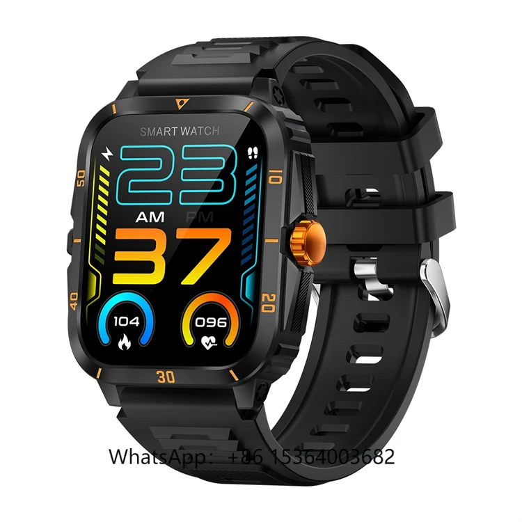 

TJXL-Factory Promotion Price KT71 Smart Watch TFT Display IP67 Heart Rate Blood Pressure Monitor for Outdoor Sports BT Call Feat