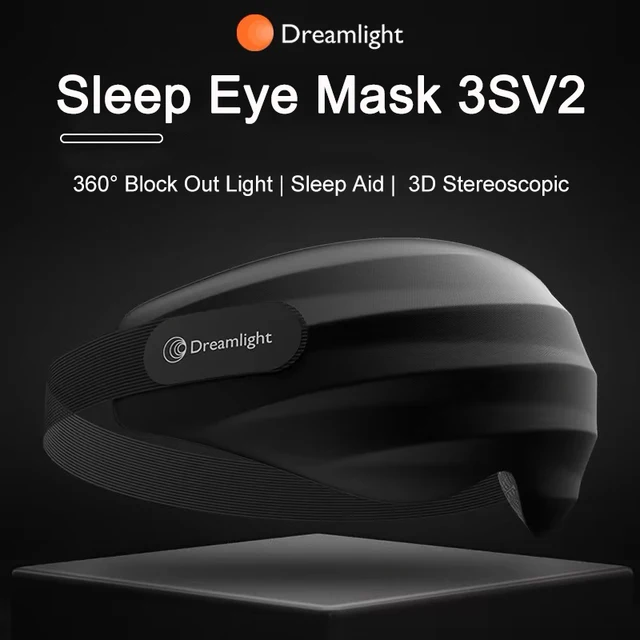 Dreamlight 3s Eye Mask Sleep 3D Stereoscopic Sleep Aid dla mężczyzn kobiet dorosłych Przenośna maska do spania Block Out Light Eye Mask Travel