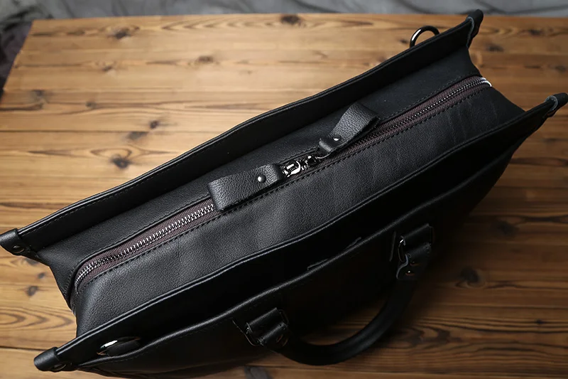 NZPJ Echtem Leder Männer Aktentasche Natürliche Rindsleder Casual Handtasche Weiche Leder Business Schulter Tasche Für 16 Zoll Laptop – Detail 13