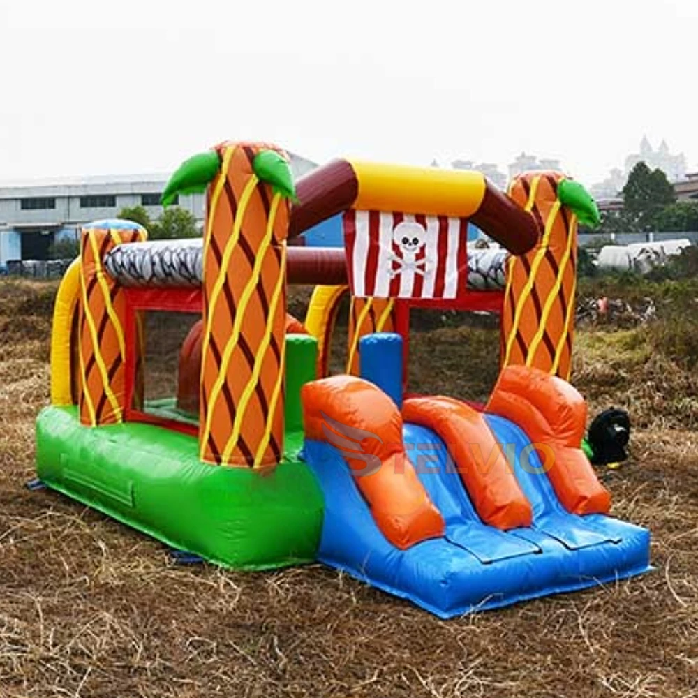 Hot Selling Commercieel Indoor Opblaasbaar Springkussen Met Glijbaan Klein Springkasteel Voor Kinderfeest