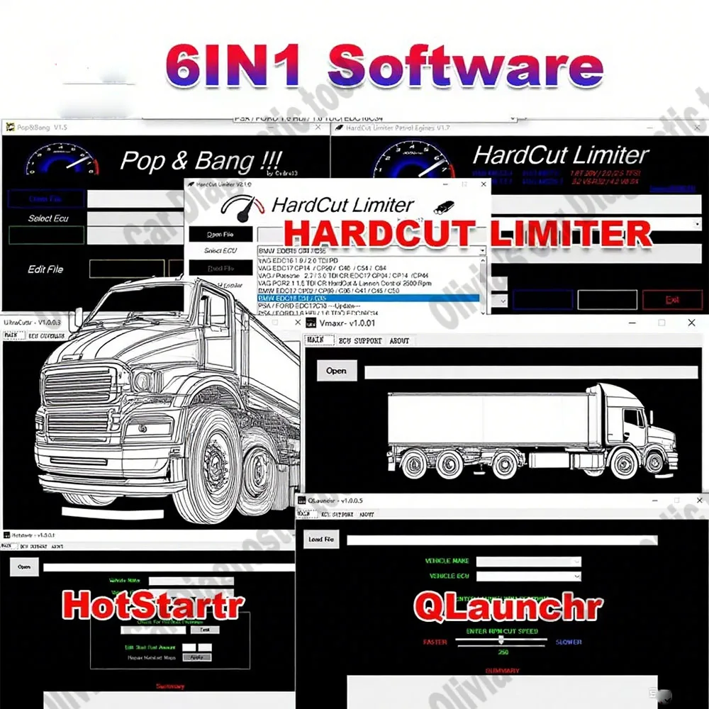 

Car accessories HardCut Limiter Diesel -Petrol Engines-Pop&Bang-HARDCUT LIMITER VMAX+HotStartr+QLaunchr Software 6 in 1 package