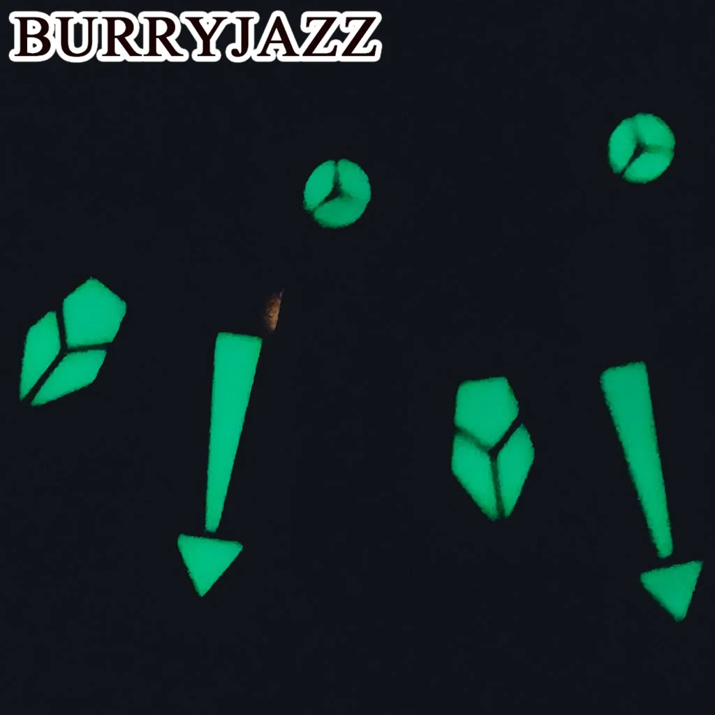 BURRYJAZZ NH35 NH36 NH38 7S26 7S36 4R35 4R36 Watch Hands Black Silver Gold Rose Gold Hands Green Luminous