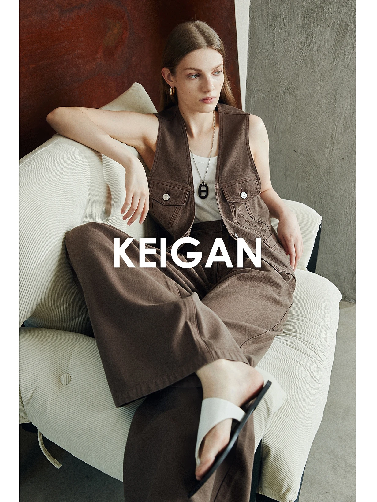 

Модные широкие джинсы свободного кроя с горизонтальными полосками, жилет с 3 слоями и горизонтальными полосками, джинсы с высокой талией для женщин