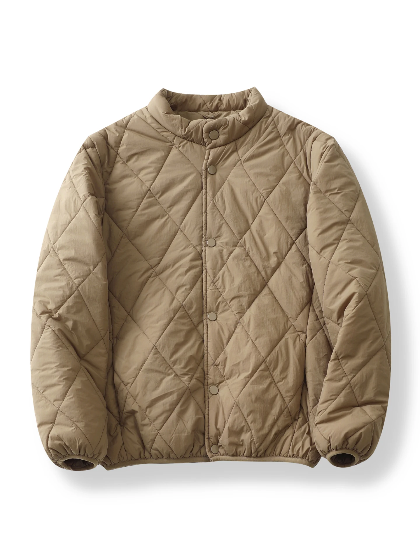 

Vintage Diamond Pattern Cotton Jaet Men's Warm Stand Collar Autumn Winter New Sle Couple's Faionable Ci Casual Coat